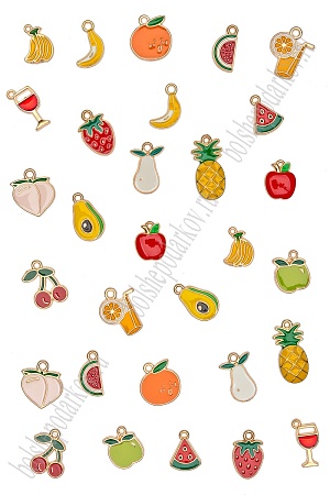 Подвеска металл &quot;Фруктики&quot; (30 шт) SF-7343