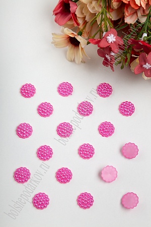 Полубусины декоративные &quot;Серединки&quot; 12 мм, SF-427 (50 гр) розовый №96