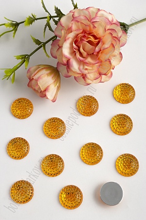 Стразы круглые 16 мм (100 шт) SF-376/1607, золото