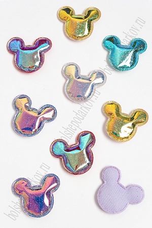 Патч глянец с блестками &quot;Мультик&quot; 3,7*4,2 см (30 шт) SF-2971, ассорти