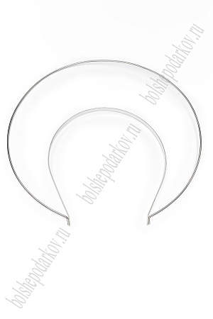 Ободок двойной для волос №2 (SF-7495) серебро