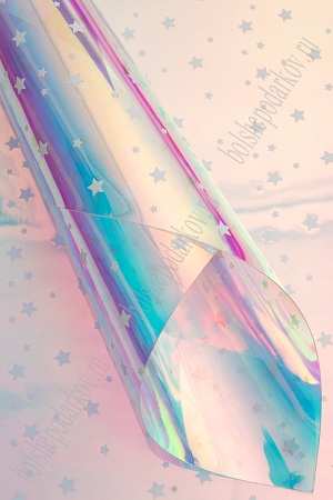 Пленка ПВХ &quot;Звездочки&quot; А4 (5 листов) SF-6055, хамелеон №3