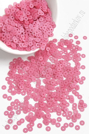 Пайетки круглые 4 мм*100 гр (SF-5756) розовый №1704