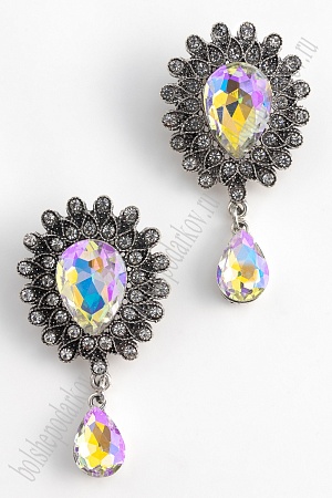 Серединка ювелирная с подвеской (2 шт) SF-5960, радужный №31