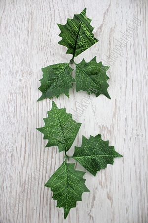 Листик остролиста 3 шт (50 шт) SF-2113, темно-зеленый