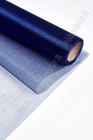 Органза 70 см*10 ярд (SF-3130) темно-синий №370