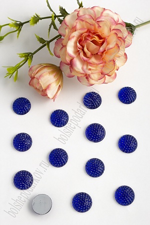 Стразы круглые 14 мм (100 шт) SF-1606, синий