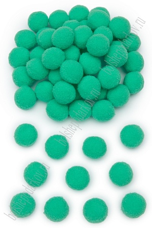 Помпоны Premium 2 см (100 шт) SF-3309, аквамариновый №09