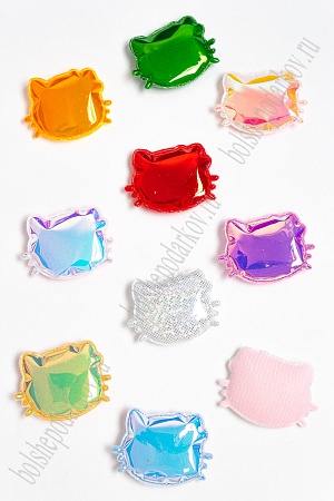 Патч глянец &quot;Котёнок&quot; 3*3,5 см (30 шт) SF-2972, ассорти