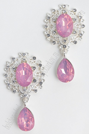 Серединка ювелирная с подвеской (2 шт) SF-7022, розовый А15