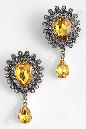 Серединка ювелирная с подвеской (2 шт) SF-5960, золото №07