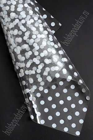 Пленка ПВХ с рисунком &quot;Горошек&quot; А4 (5 листов) SF-7231, белый №1