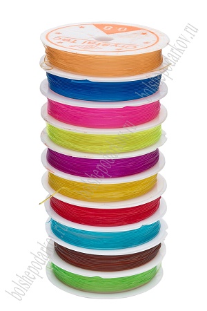 Резинка 0,8 мм*8 м (10 шт) SF-3289,  ассорти