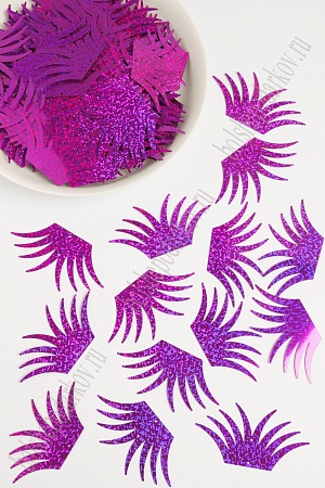 Пайетки &quot;Лист пальмы&quot; 50 гр (SF-1936) темно-сиреневый