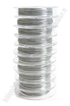 Проволока 0,3 мм*10 м (10 шт) SF-903, серебро №01