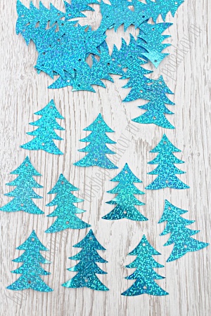 Пайетки &quot;Елочка&quot; 500 гр (SF-1935) бирюзовый №50132