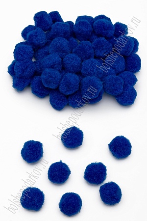 Помпоны 25 мм (100 шт) SF-1166, синий