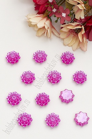 Полубусины пришив. &quot;Цветок&quot; 20 мм*400 гр (ВР-747) фукси