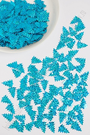 Пайетки &quot;Елочки&quot; 2,2*1,6 см/50 гр (SF-1139) бирюзовый