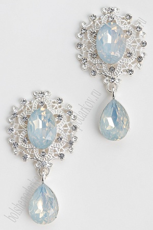 Серединка ювелирная с подвеской (2 шт) SF-7022, белый А16