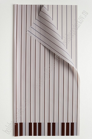 Пленка матовая для цветов &quot;Пианино&quot; 58*58 см (20 шт) SF-2359, серый