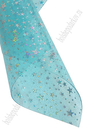 Пленка ПВХ &quot;Звездочки&quot; А4 (5 листов) SF-6052, голубой №7