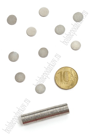 Магниты неодимовые 10*1 мм (50 шт) SF-2733