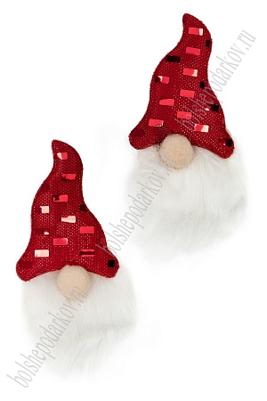 Новогодние украшения &quot;Гномик&quot; 10 см (2 шт) SF-7551, №2