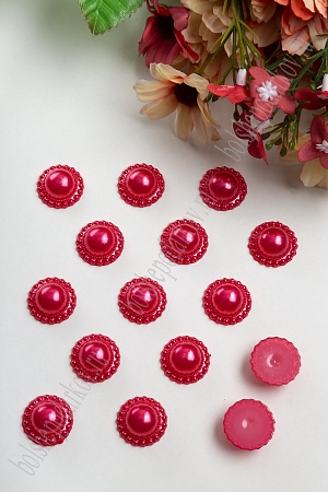 Полубусины &quot;Цветочек&quot; 18 мм*400 гр (SF-431) красный №122