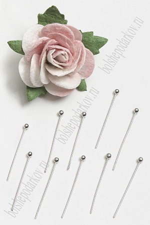 Пины с шариком 22 мм (100 шт) SF-6198, серебро