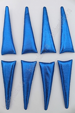 Патч 3D &quot;Рог&quot; 10*2,5 см (10 шт) SF-1887, синий