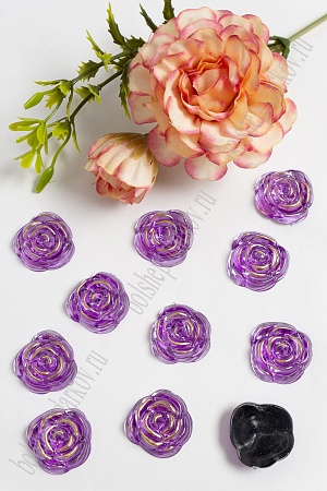 Стразы 20 мм &quot;Розочка&quot; (50 шт) SF-1617, фиолетовый №7