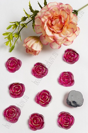 Стразы 20 мм &quot;Розочка&quot; (50 шт) SF-1617, фукси №15