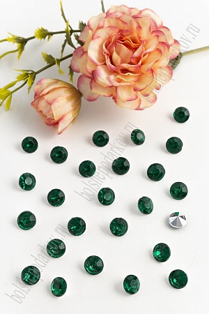 Стразы объемные 8 мм (100 шт) SF-706, зеленый