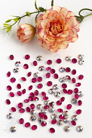 Стразы объемные 6 мм (250 шт) SF-389, розовый