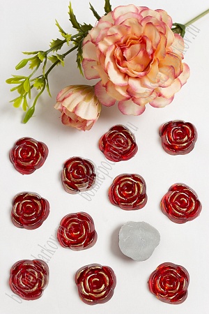 Стразы 20 мм &quot;Розочка&quot; (50 шт) SF-1617, красный №1