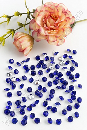 Стразы объемные 6 мм (250 шт) SF-389, синий