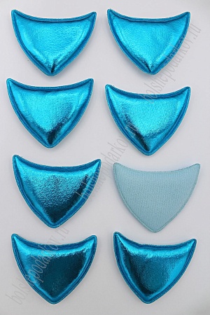 Патч 3D &quot;Ушки&quot; 6*5 см (10 шт) SF-1883, бирюзовый