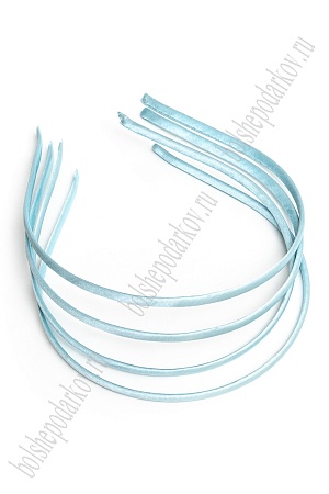 Ободки атласные 0,5 см, металл (20 шт) SF-1464, голубой №104