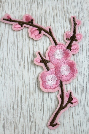 Нашивки &quot;Сакура&quot; (10 шт) SF-741, розовый
