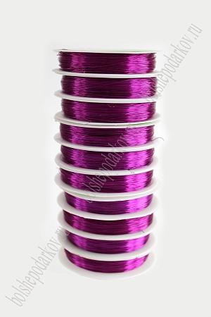 Проволока 0,3 мм*50 м (10 шт) SF-900,  фукси