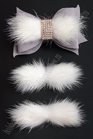 Меховые полоски 2*7 см (10 шт) SF-6058, белый №44