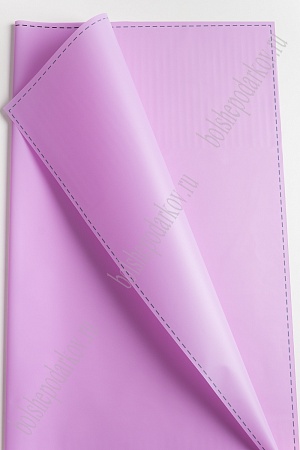 Пленка матовая для цветов с кантом &quot;Строчка&quot; 58*58 см (20 шт) SF-2356, сиреневый