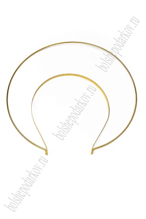 Ободок двойной для волос №2 (SF-7495) золото