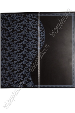 Пленка матовая для цветов &quot;Цветочный узор&quot; 58*58 см (20 шт) SF-2357, черный