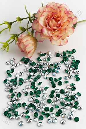 Стразы объемные 5 мм (500 шт) SF-388, зеленый