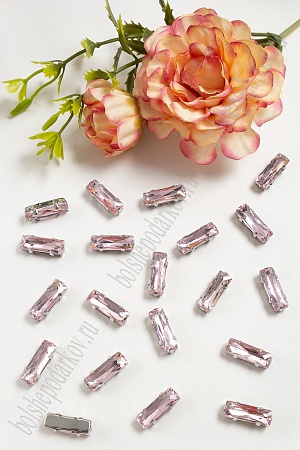 Стразы пришивные 15 мм &quot;Цилиндр&quot; (20 шт) SF-3714, светло-розовый №20