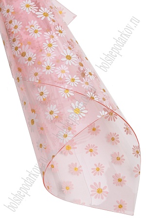 Пленка ПВХ &quot;Ромашки&quot; А4 (5 листов) SF-6053, розовый №5