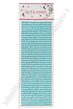 Стразы декоративные 4 мм (880 шт) SF-7358, голубой