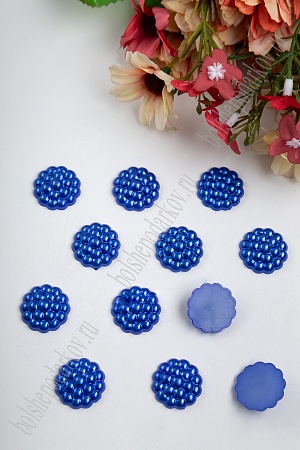 Полубусины декоративные &quot;Серединки&quot; 20 мм*400 гр (SF-429) синий №134